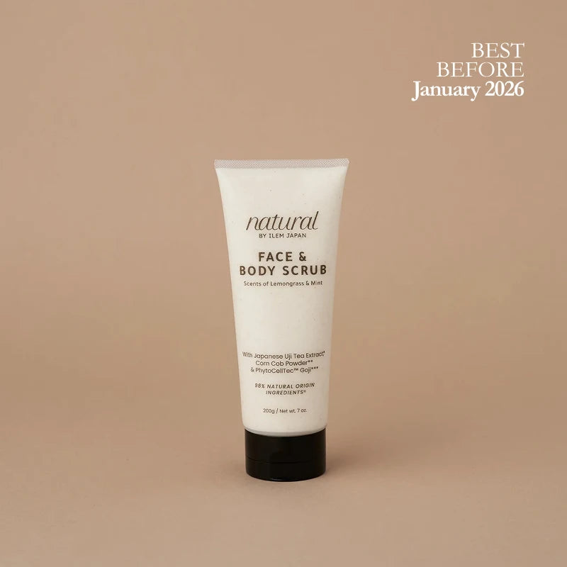 face and body scrub from ILEM JAPAN