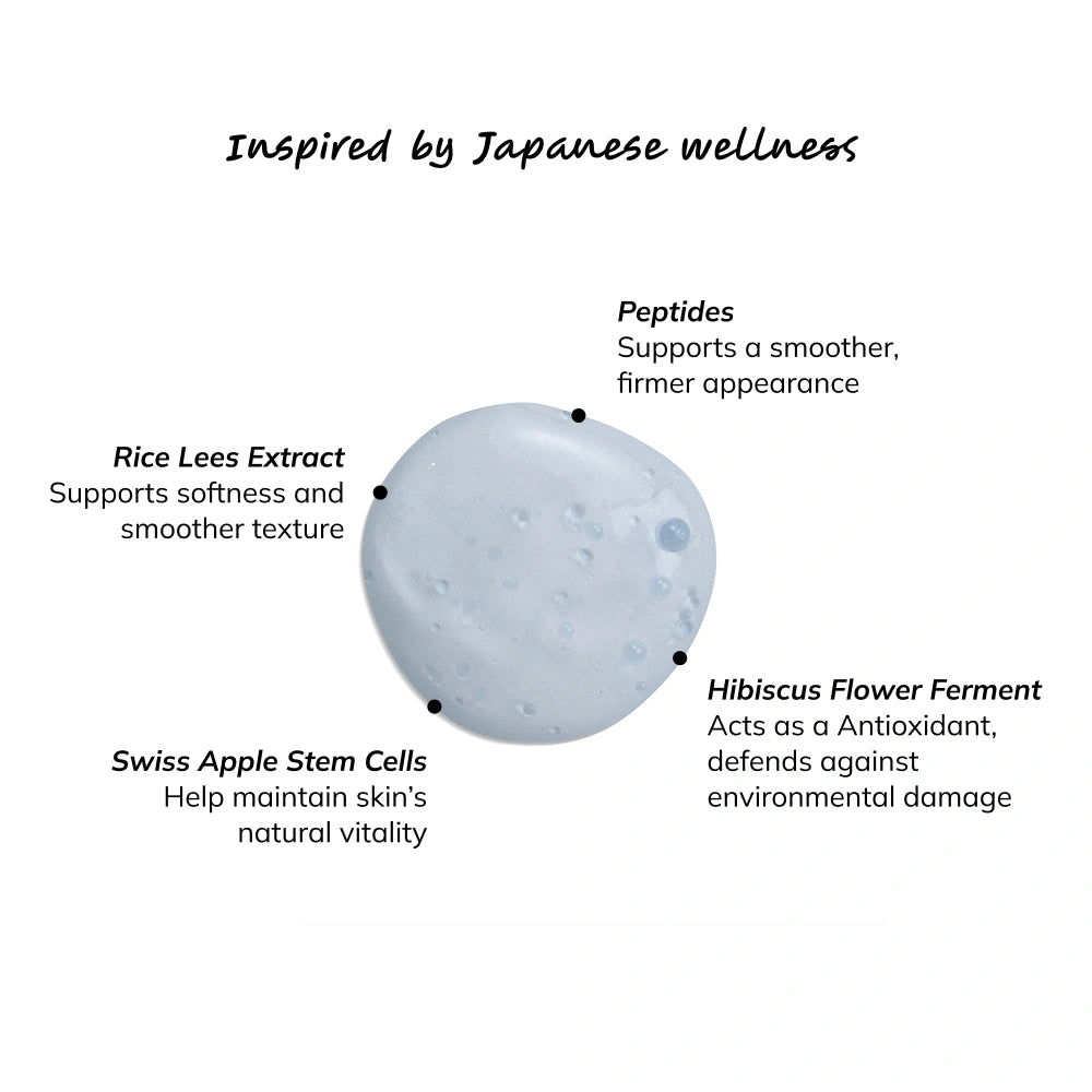 japanese serum renewal serum with peptides and plant based retinol serum