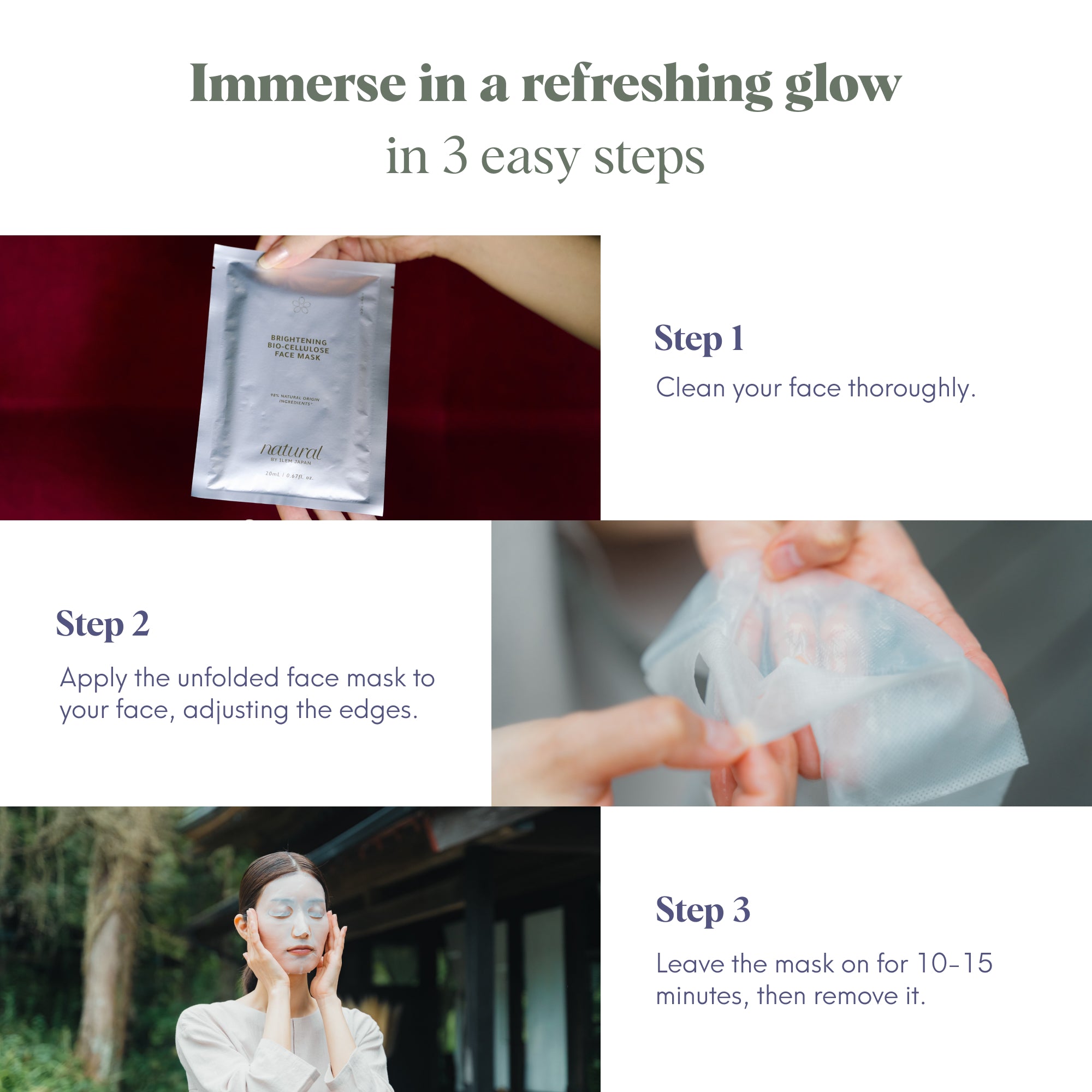 steps of face sheet mask