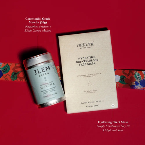 matcha green gift with face sheet mask