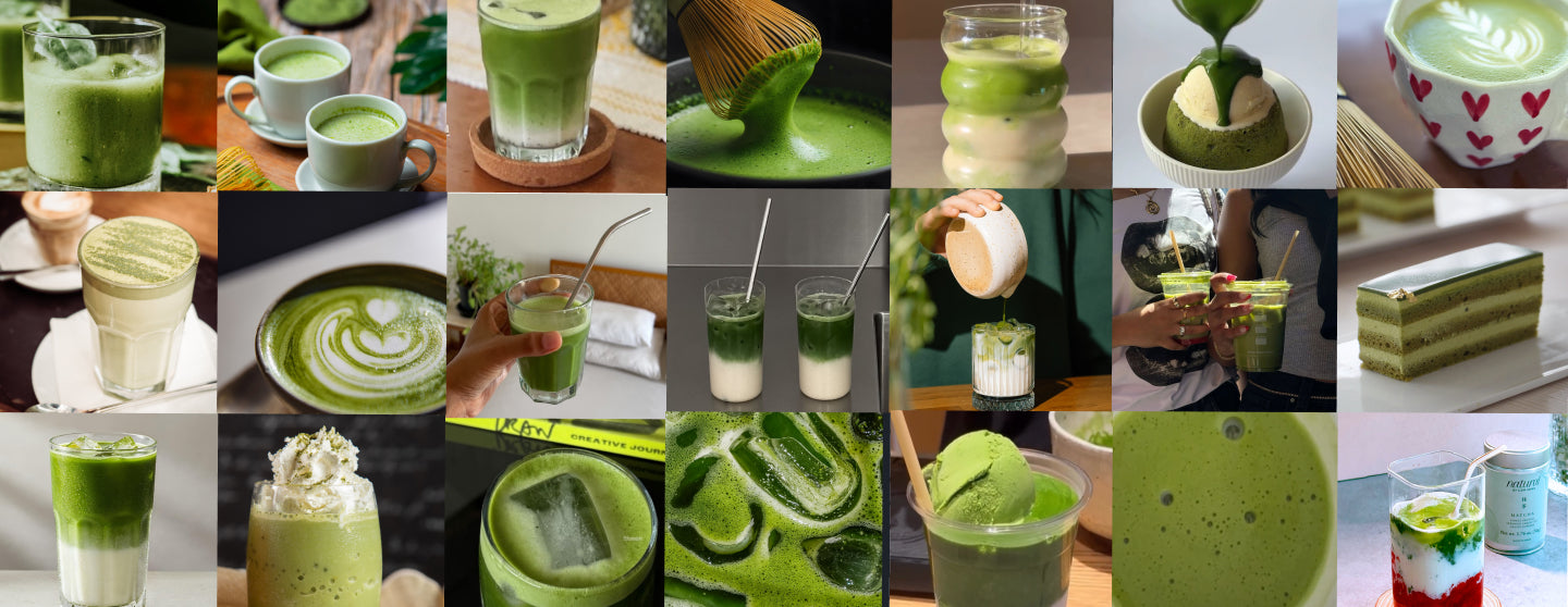 matcha drink and matcha beverages