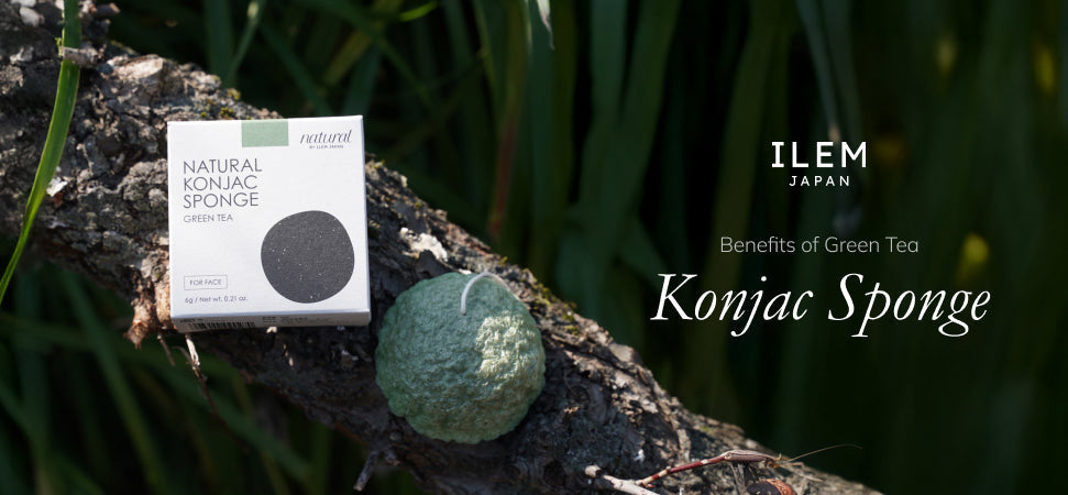 green tea konjac sponge benefits