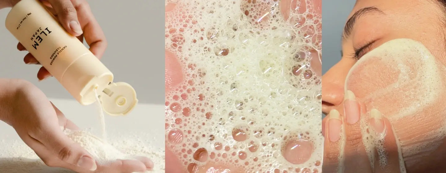 How to use face wash powder by mixing it with water into soft foam
