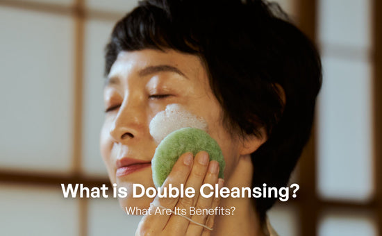 japanese double cleansing  on face