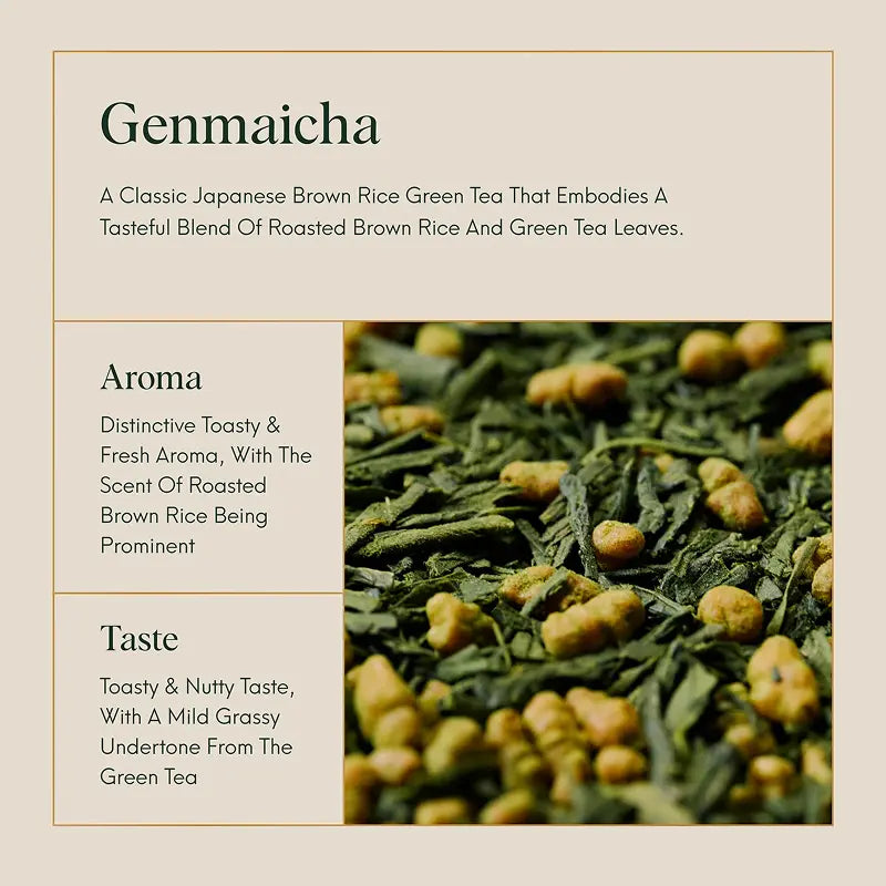 Tea Rice Japan Genmaicha Green Tea | Japanese Brown Rice Tea - ILEM JAPAN