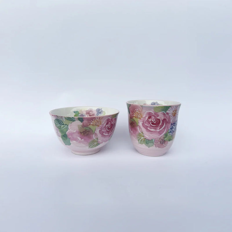 Japanese Bowl, Cup &amp; Chopstick Set