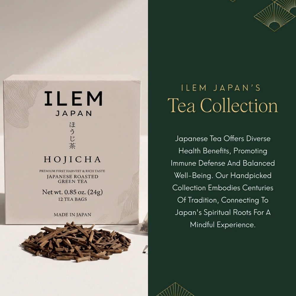 ILEM JAPAN Hojicha Japanese roasted green tea
