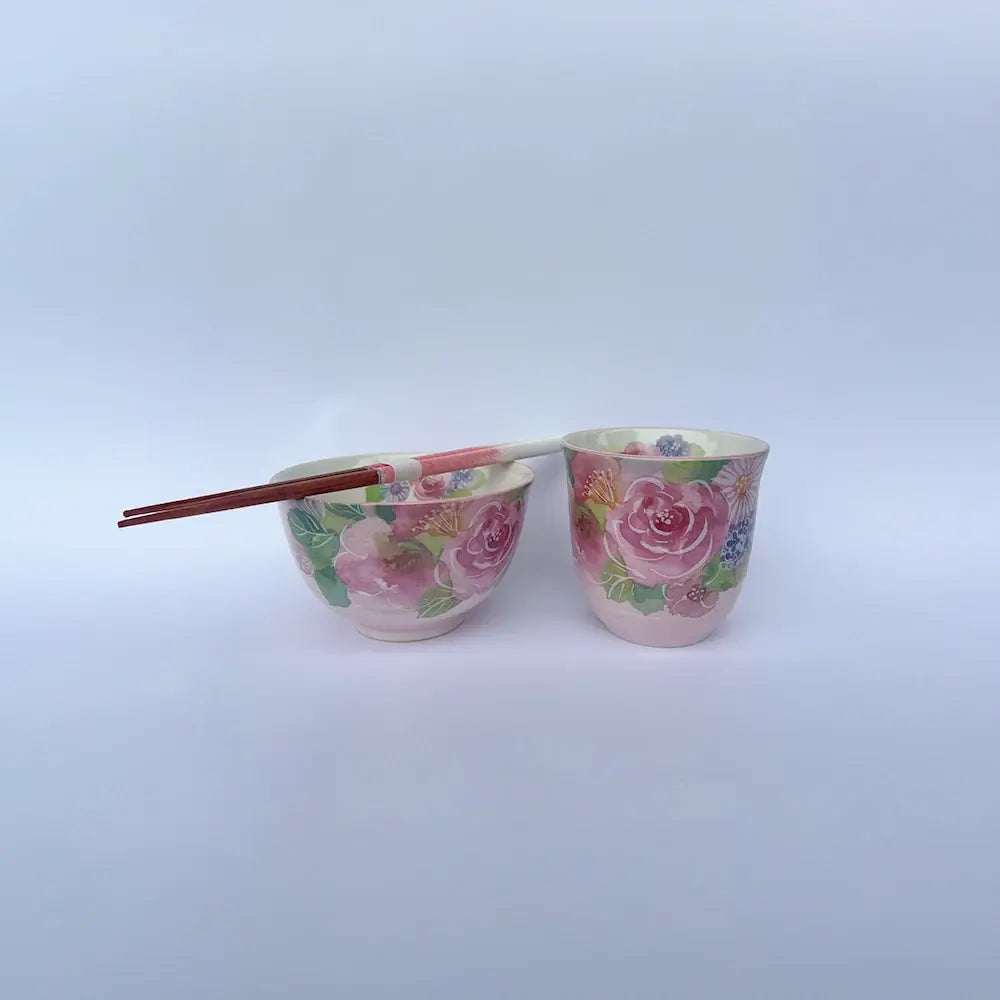 japanese cup chopstick set