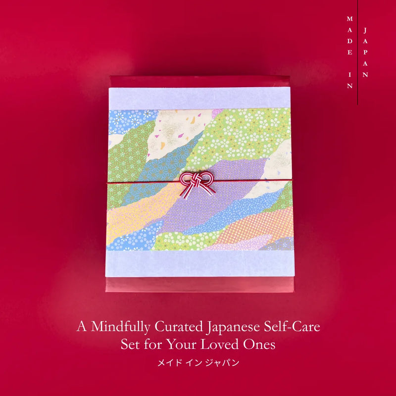 japanese self-care set - matcha 25g , hand cream, sponge