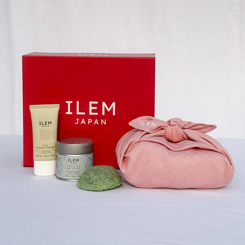 matcha hand cream konjac sponge gift set